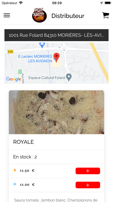 Screenshot #2 pour Mel Pizza distributeur auto