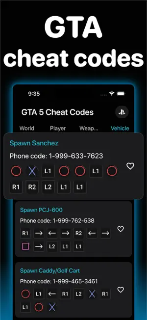 Cheat Codes for GTA Cheats Pro screenshot 1