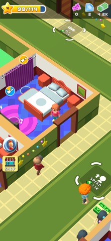 My Hotel Tycoon - idle game 3D iPhone screenshot