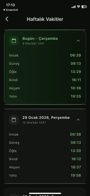 NamazVakti Takip screenshot 2