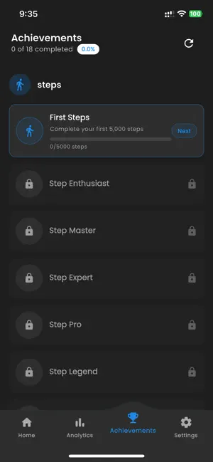 5K Steps Daily Goals screenshot 3