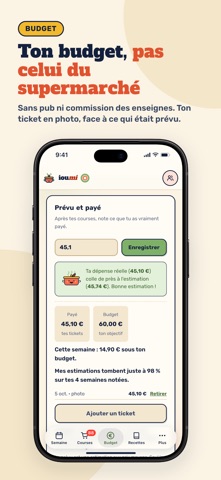 ioumi : menu, courses, budget screenshot 1