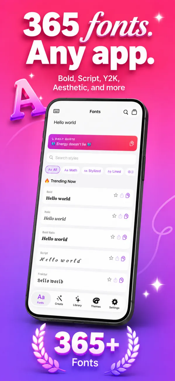 Fonty — Fancy Text Keyboard screenshot