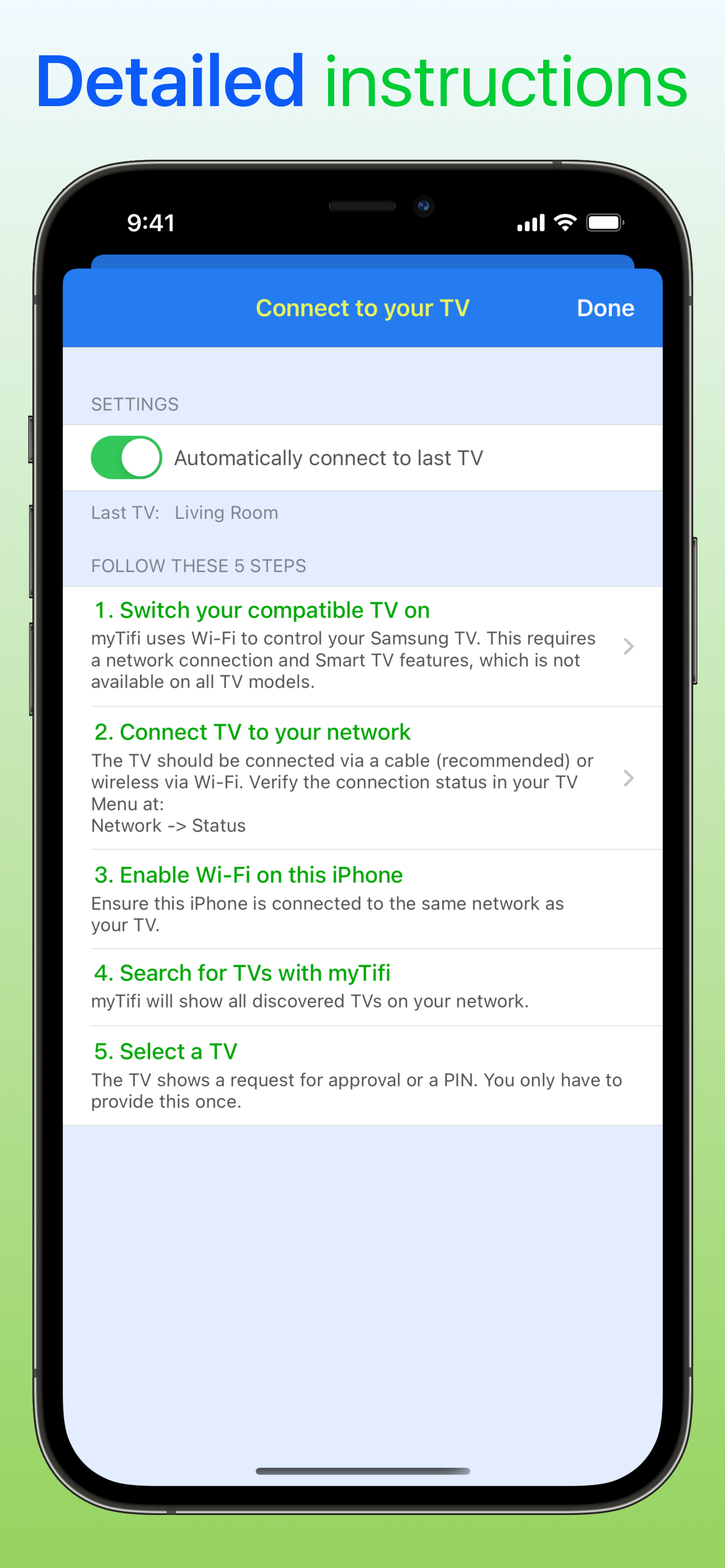 Samsung Smart TV remote myTifi
