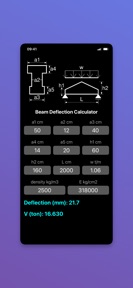 Beam Deflection Calculator screenshot