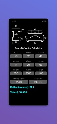 Beam Deflection Calculator screenshot 1