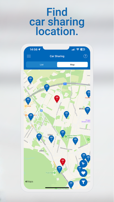 Avant2Go Car Sharing Screenshot