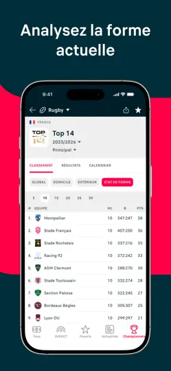 Capture d'écran de Flashscore: Résultats & Actu sur iPhone 6