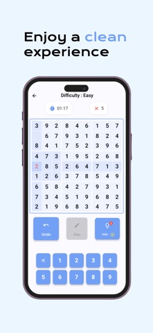 The simple sudoku screenshot