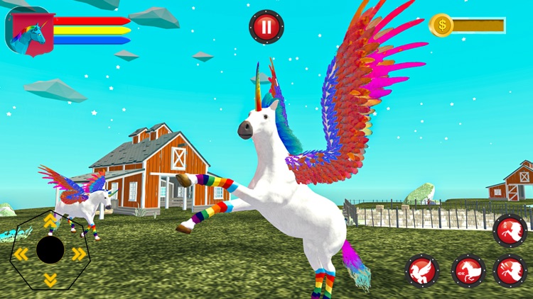 Flying Unicorn Pegasus Horse