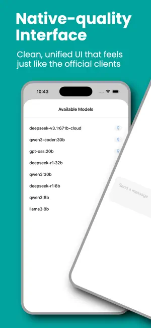 Nano AI - for Ollama iPhone screenshot 1