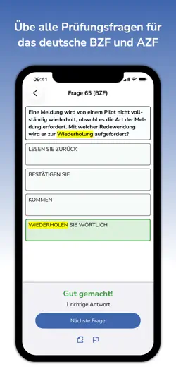 Screenshot von Flugfunktrainer auf dem iPhone 5