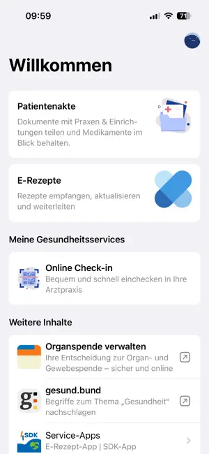 SDK Gesundheit Digital screenshot 1