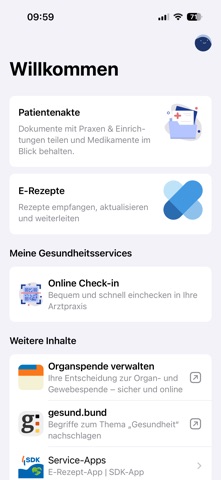 SDK Gesundheit Digital screenshot