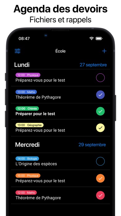 Screenshot #3 pour Emploi du Temps et Agenda