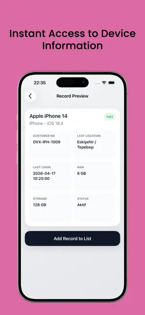 Devix iPhone screenshot 2