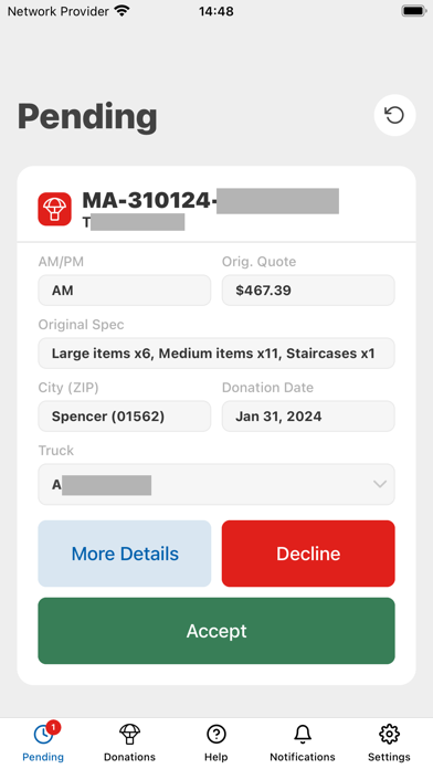 Resupply Driver App V2 Screenshot