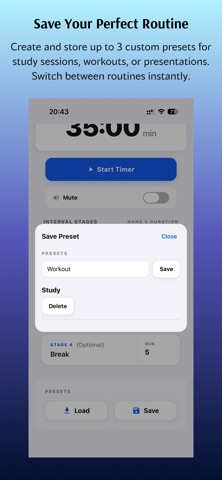 Metsa Interval Timer screenshot