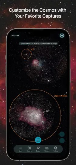 Capture d'écran de SkySafari 8 Pro sur iPhone 2