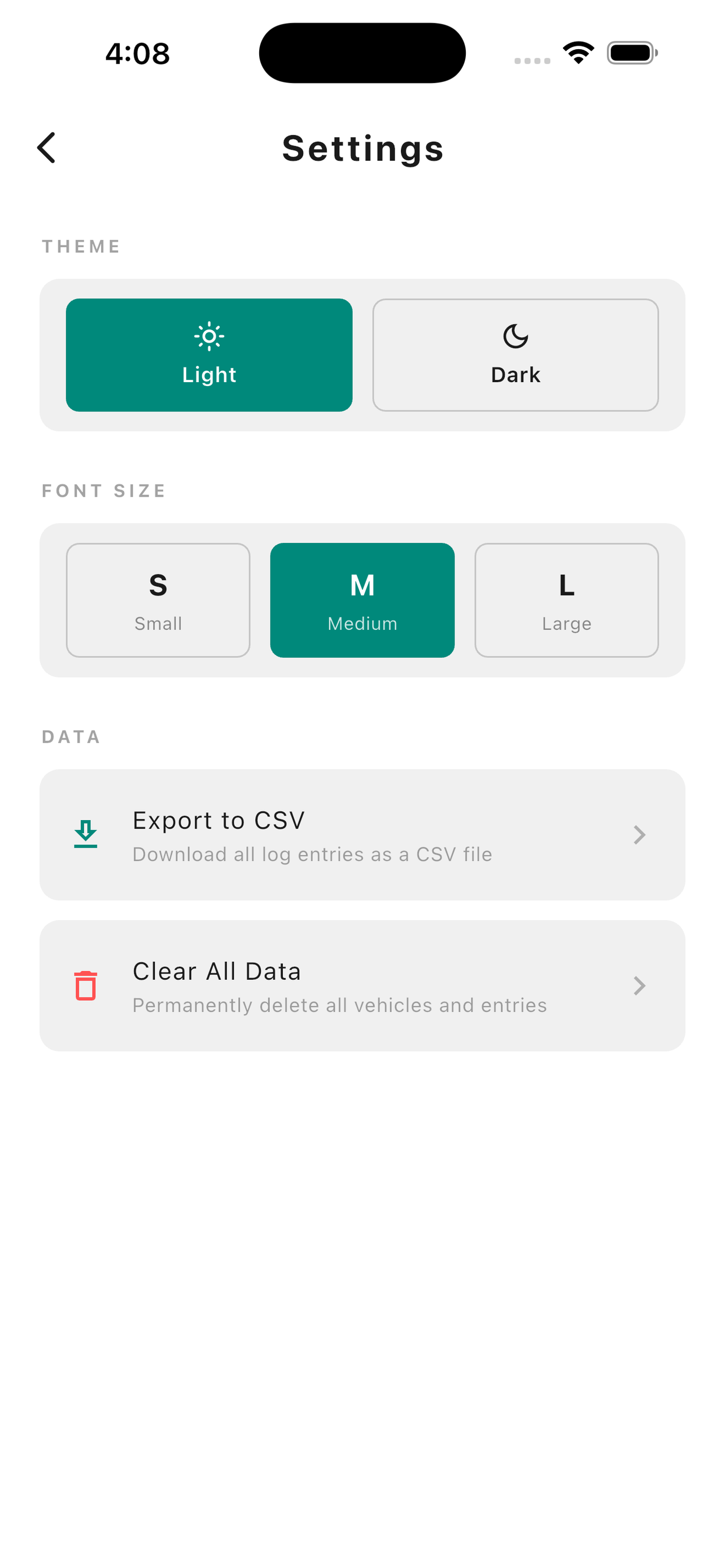 Gas Log screenshot 5
