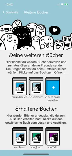 Screenshot von Freundebuch auf dem iPhone 4