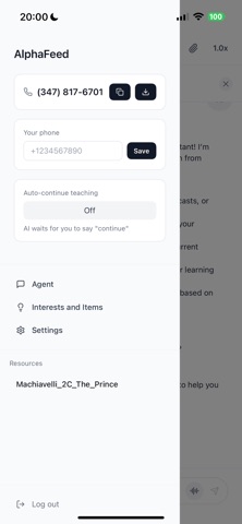 Alphafeed screenshot