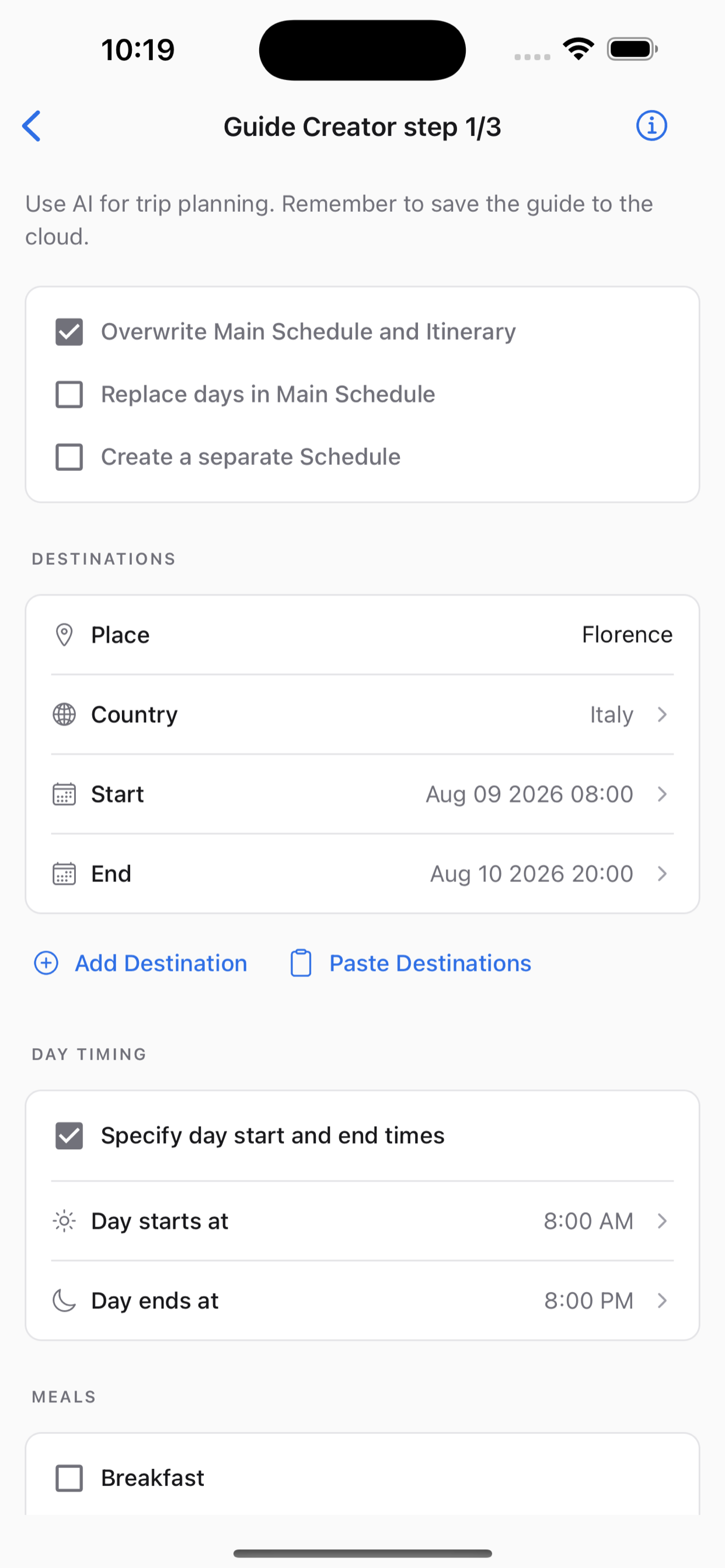 Andiamo Places screenshot 9