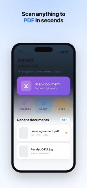 PDF & Document Scanner screenshot 1