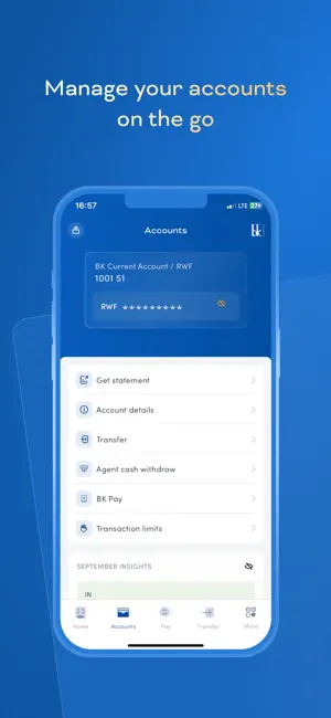 Bank of Kigali Mobile Banking screenshot 3