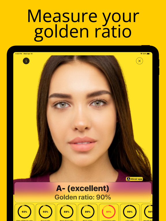 Golden Ratio Face - Miroir