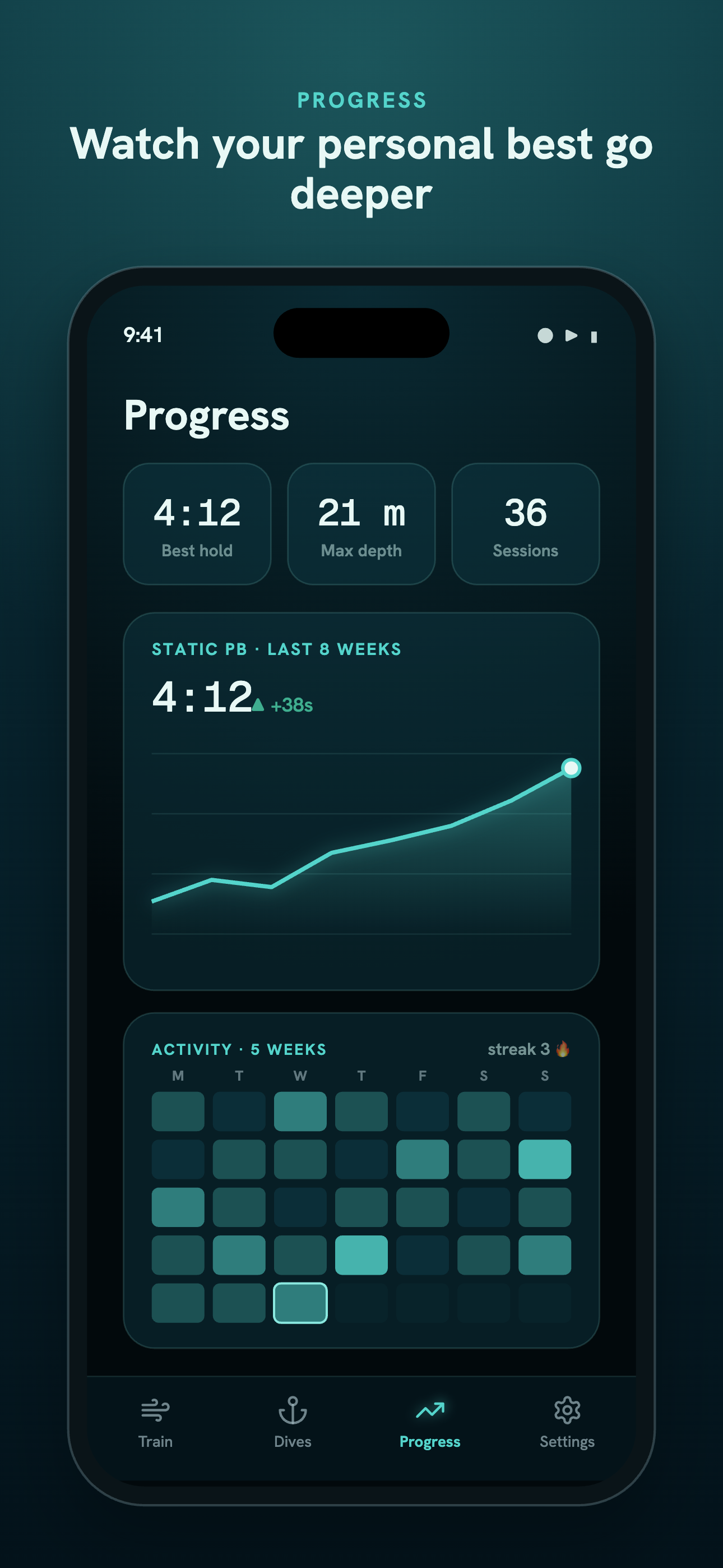 Deepline: Apnea & Freedive screenshot 5