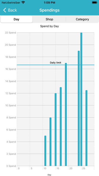 Online Spendings Screenshot