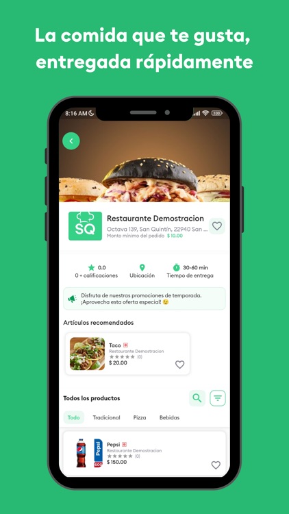 SQ Entregas: Comida a Casa