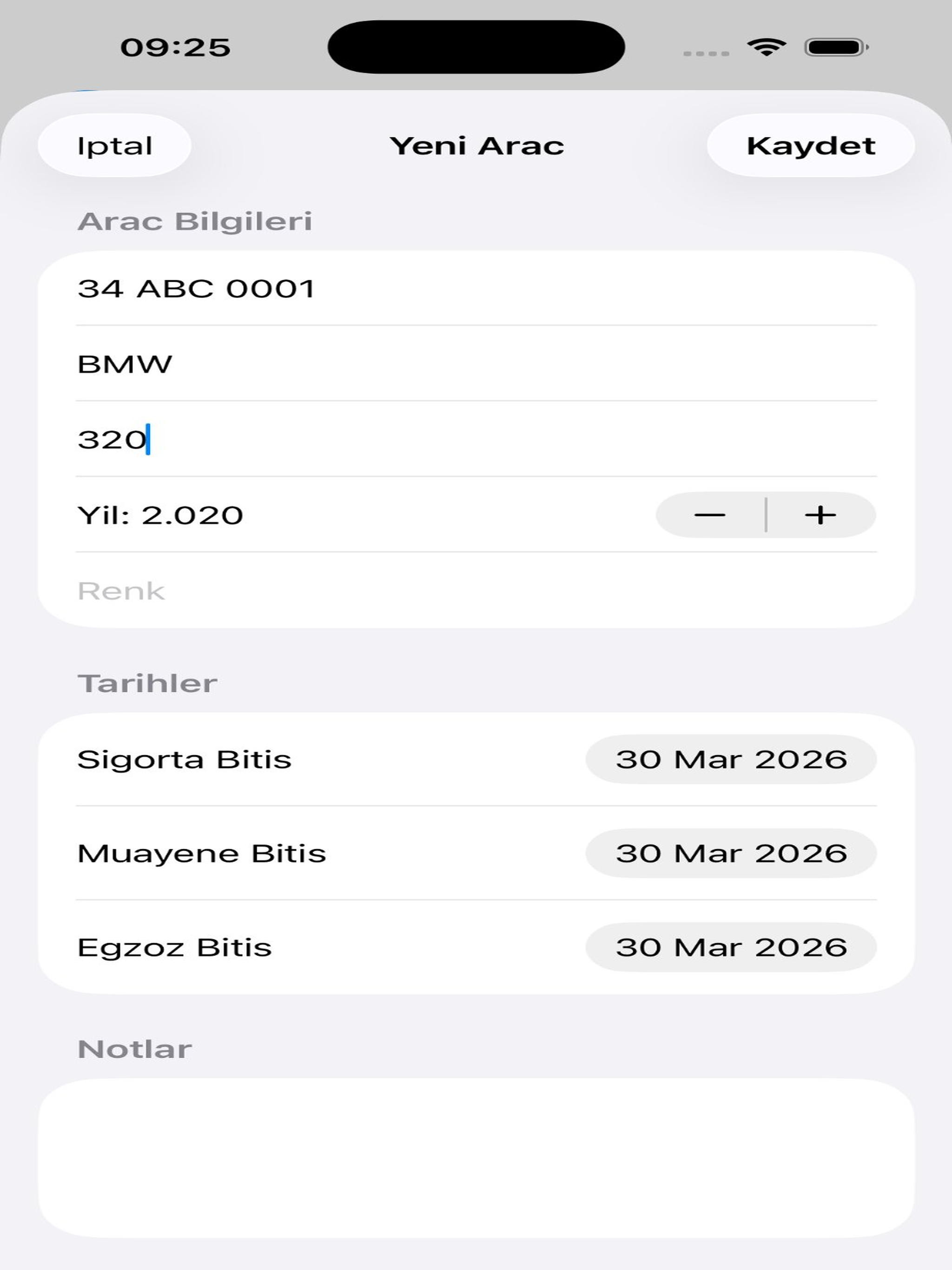 Araç Takip: Sigorta & Masraf screenshot 8