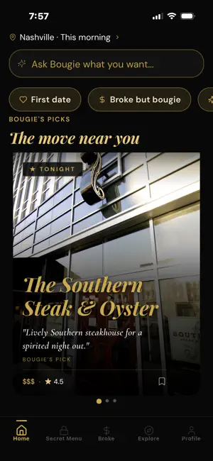 Bougie Foodie screenshot 1