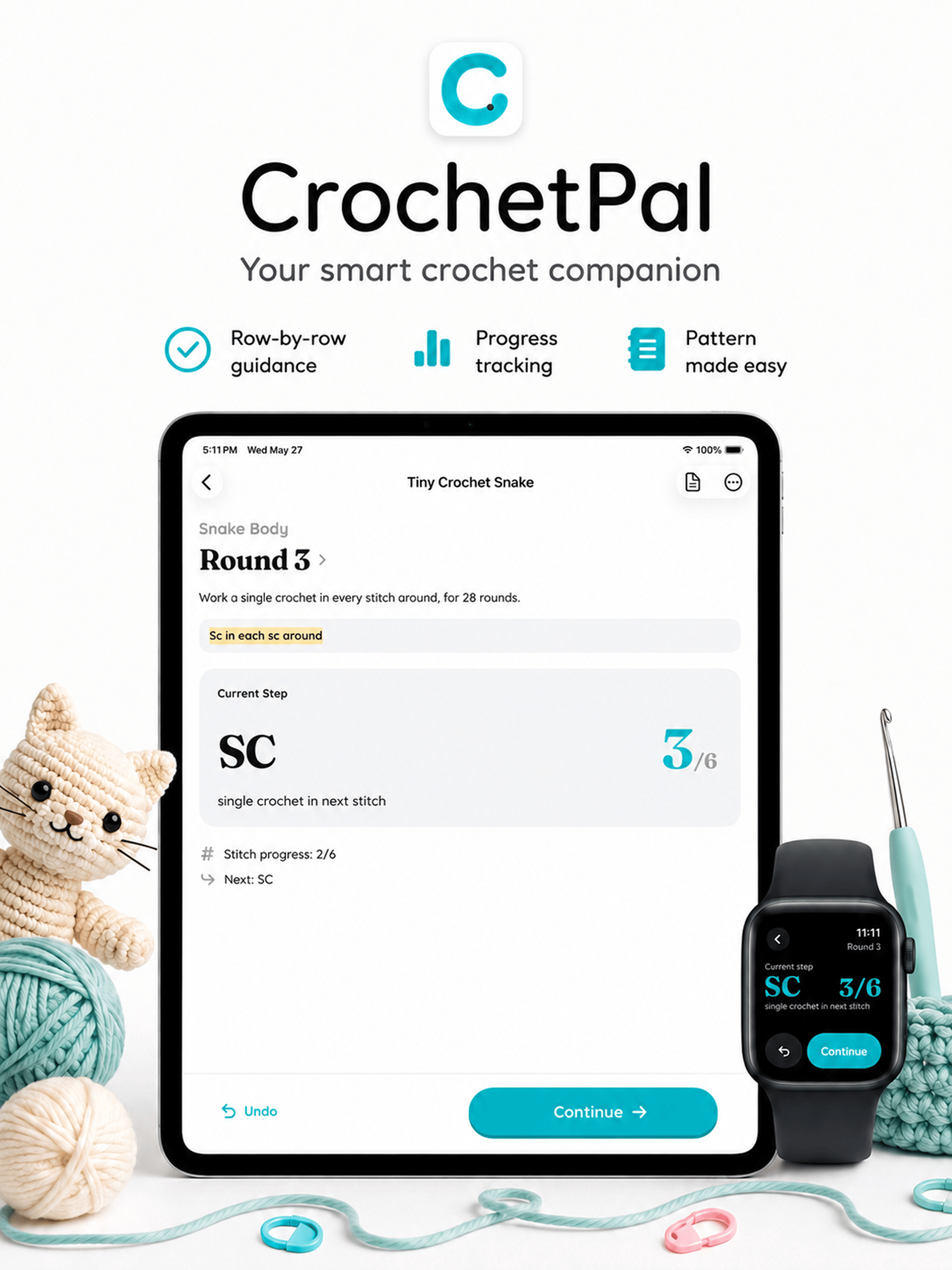 Crochet Pal: Row Counter App