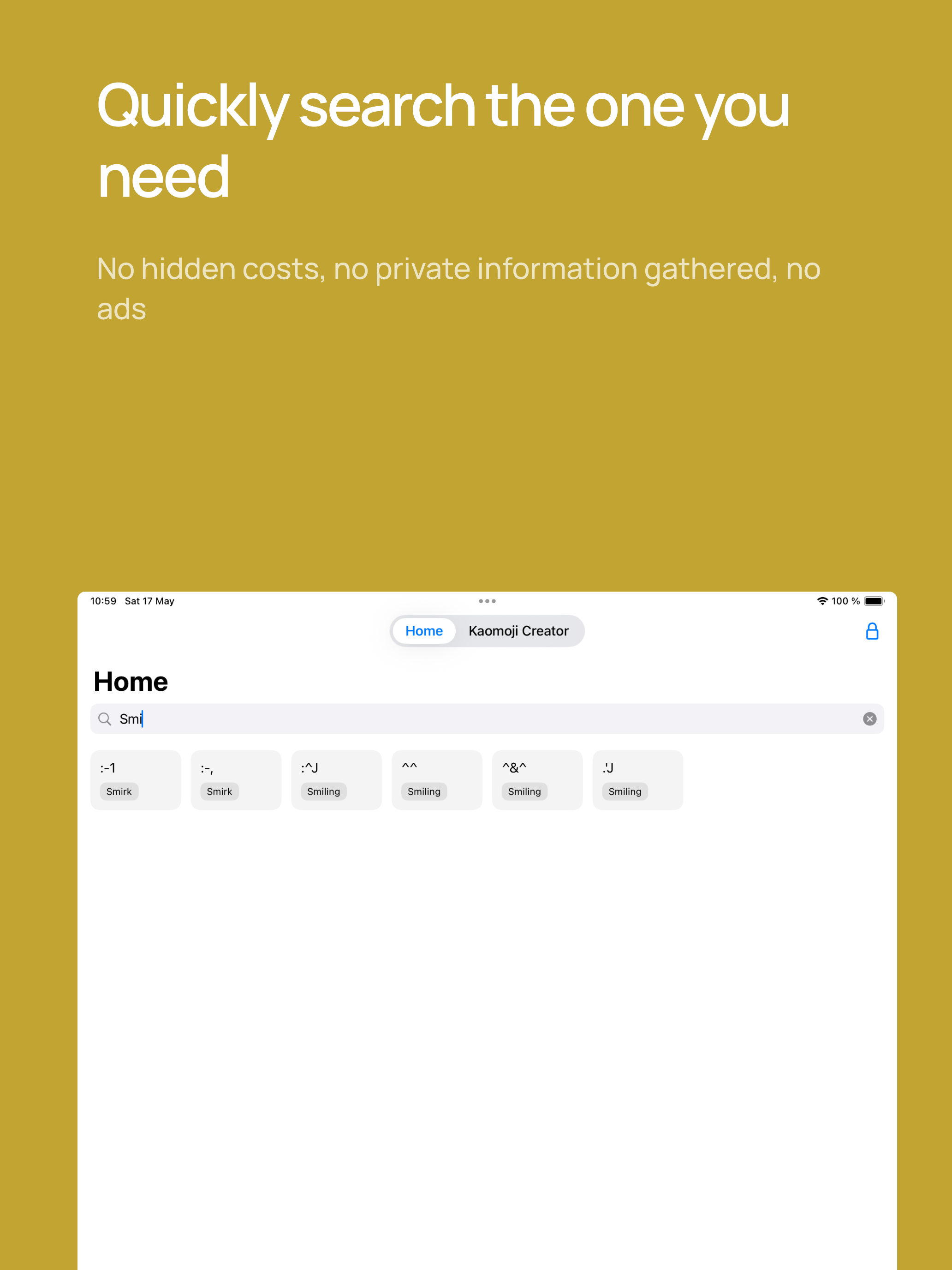 Kaomoji Keyboard + Emoji Maker