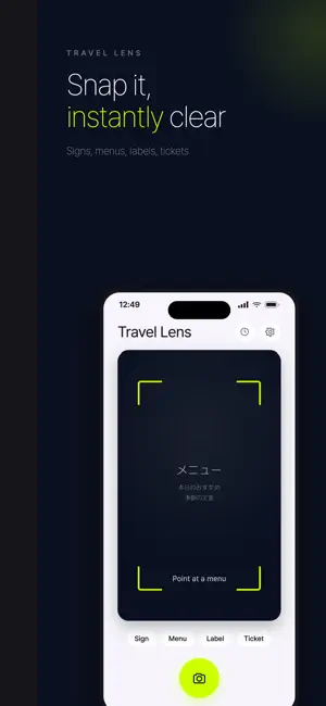 Travel Lens - Read & Translate screenshot 1