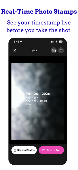 TimeStamp Camera: TimeStamphz Screenshot 4 of 6