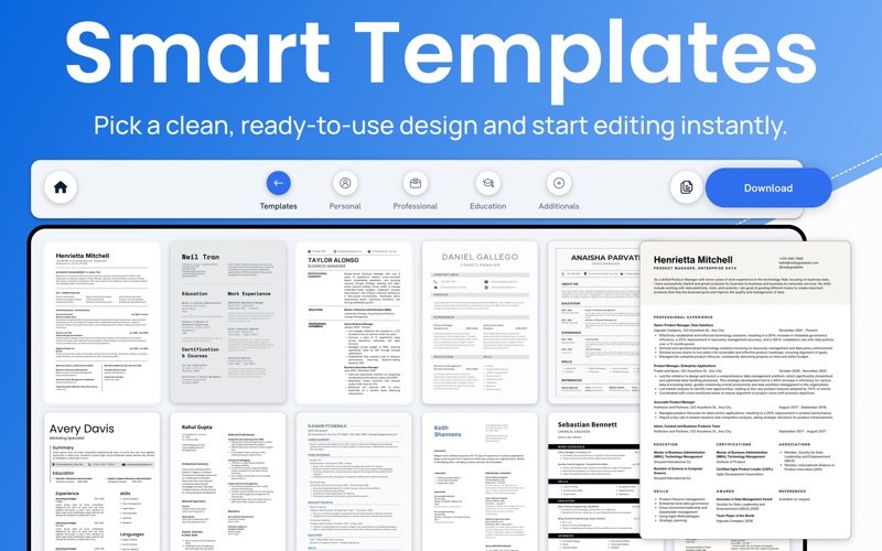 AI Resume Builder | CV Maker. iPhone screenshot