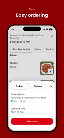Hyderabad Biryani House iPhone screenshot