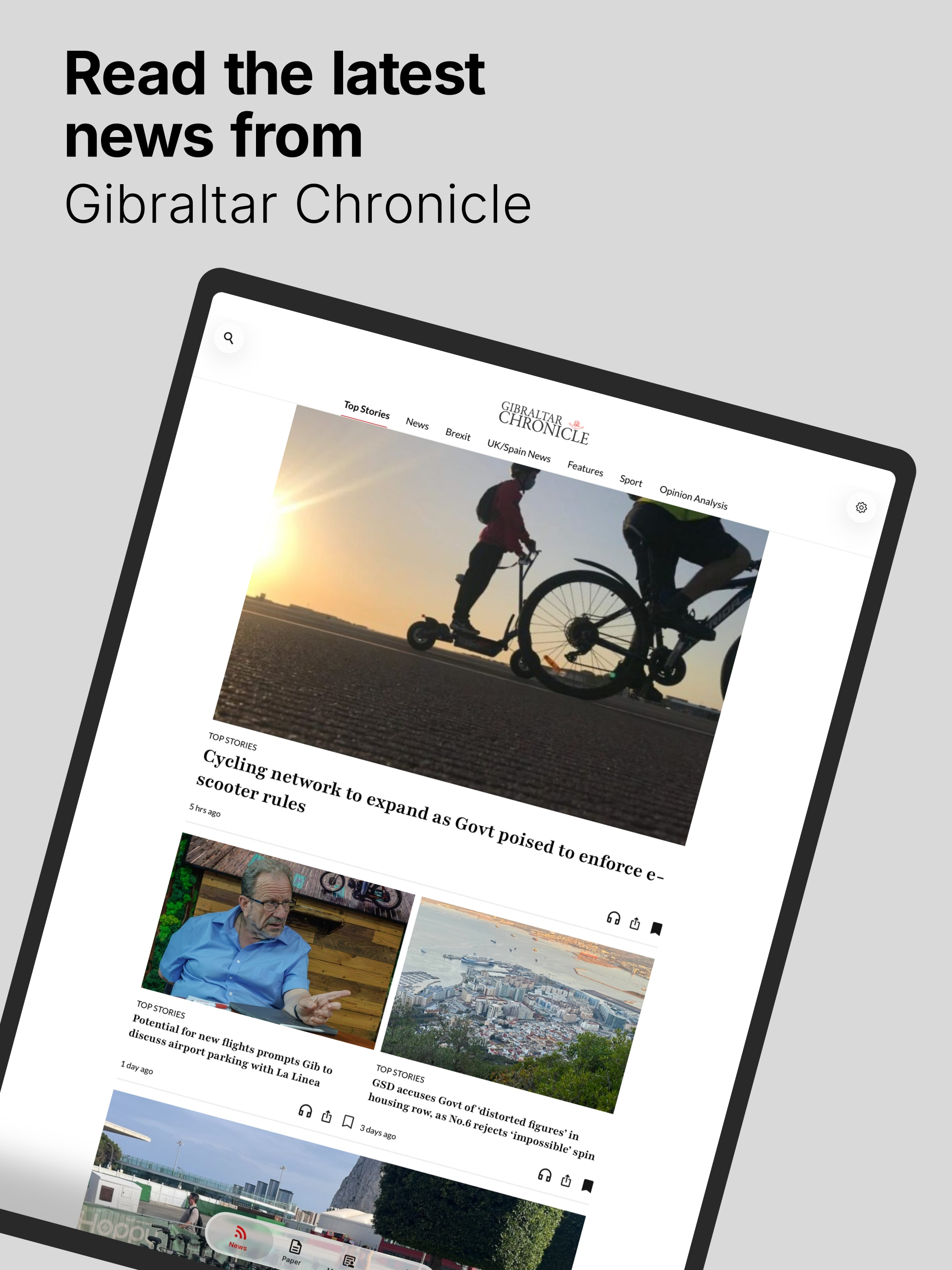 Gibraltar Chronicle Newspaper screenshot 6