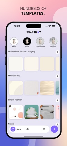 Snapshot -Product Photo Editor iPhone screenshot