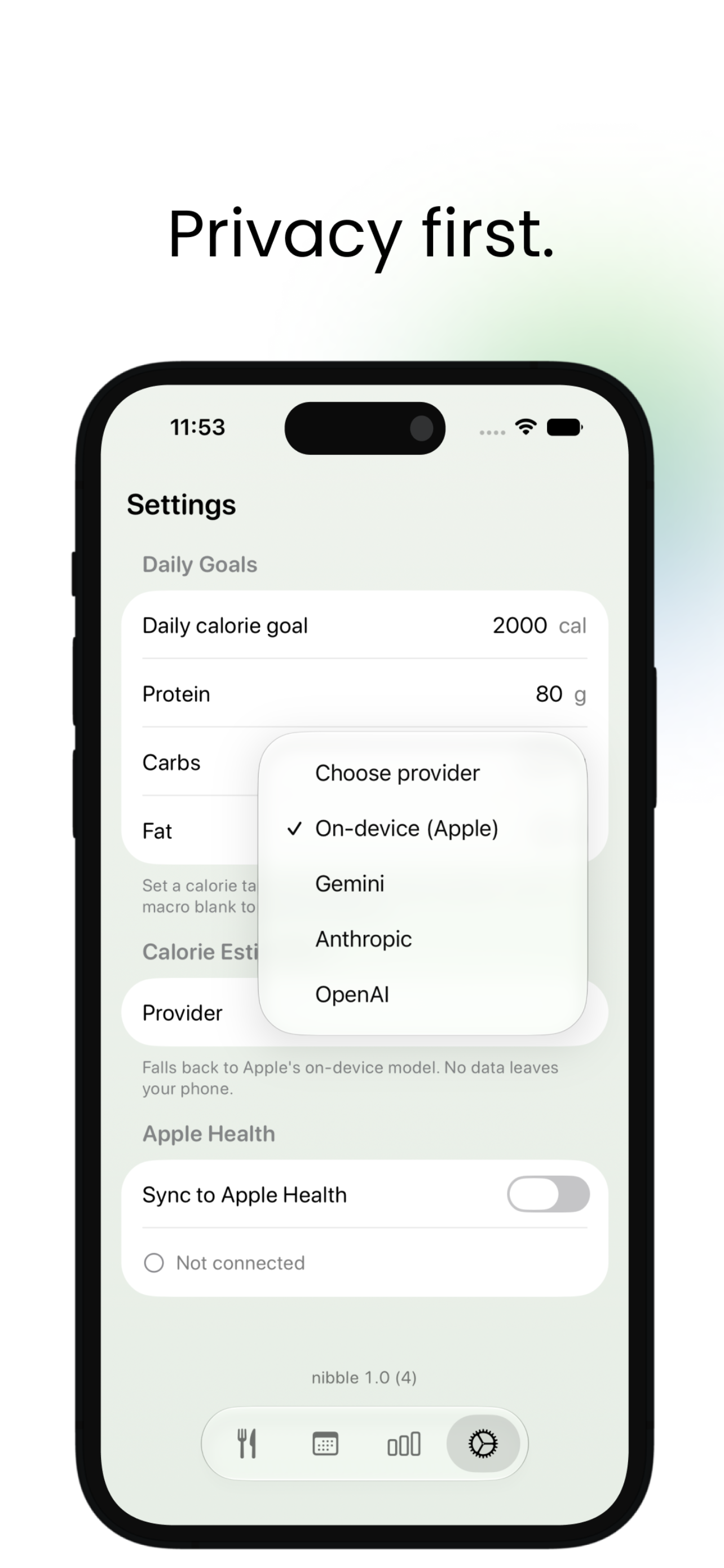 Nibble - Calorie Tracker