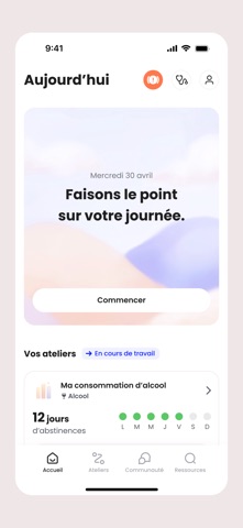 Eos: Arrêt Alcool & Tabac iPhone screenshot