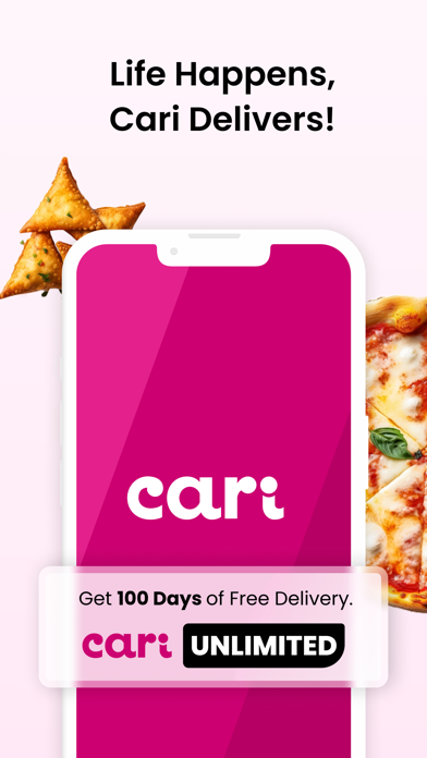 Cari: The best food delivered Screenshot