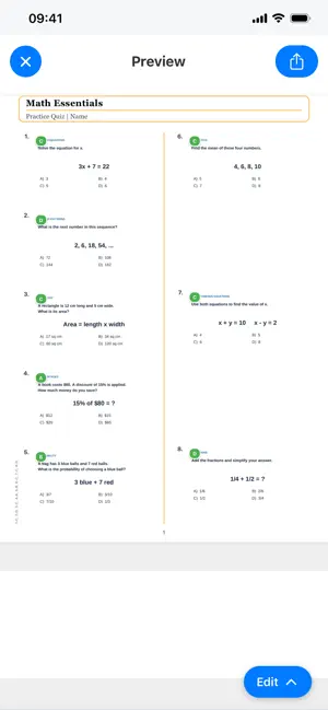 Quiz Cutter - PDF Test Maker screenshot 3