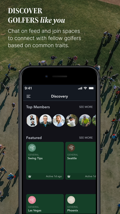 The Random Golf Club App Screenshot