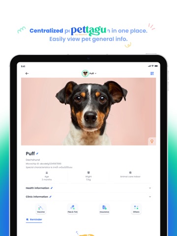 Pettagu iPad screenshot