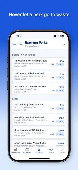 Card Perks: Credit Benefits screenshot 4